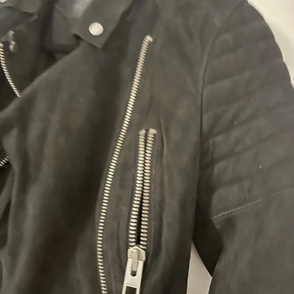 All Saints Black and Silver Utility Jacket with Sleek Design - Picture 4 of 8